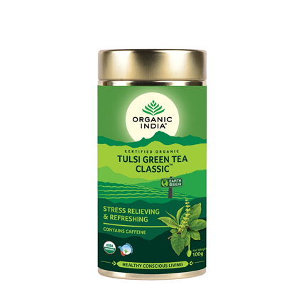 Organic India Green Tea Tulsi Classic 